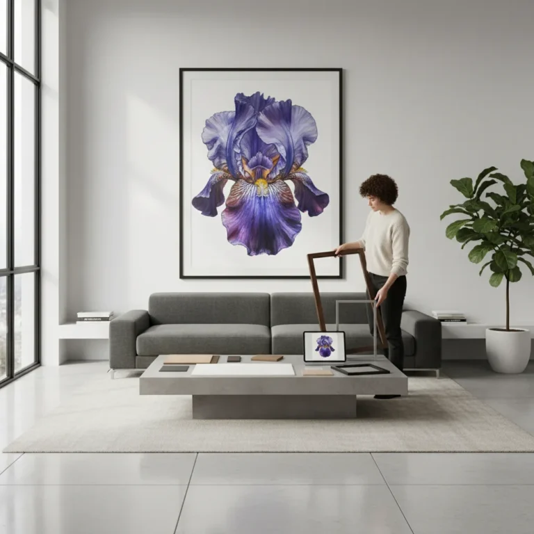 Oeuvre d'art photo iris pour votre déco – Instant de vie - oeuvre art photo iris deco
