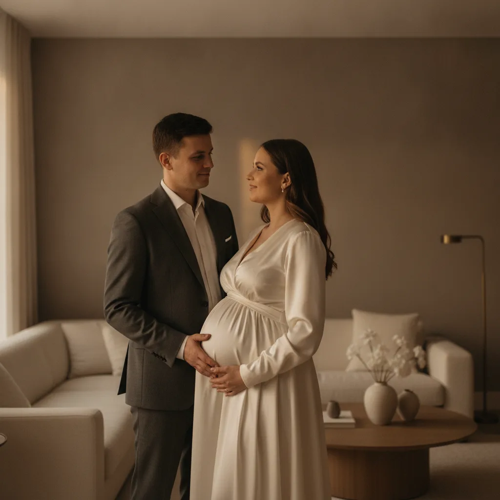 Séance photo grossesse couple | futur papa au centre - seance photo grossesse couple