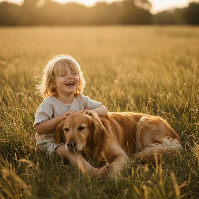 Photographe chien et enfant | Séance famille naturelle - photographe chien enfant famille
